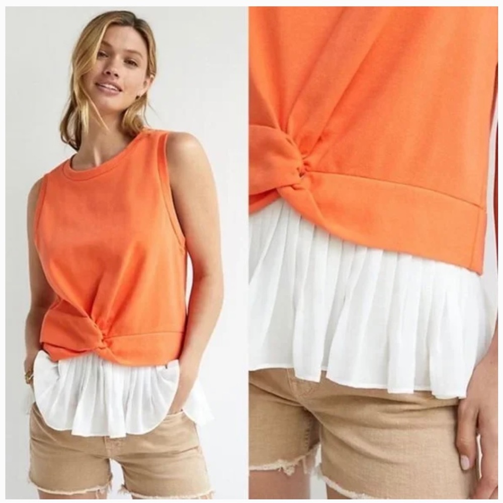 Anthropologie | Lea & Viola Twist-Front Tank | size Small